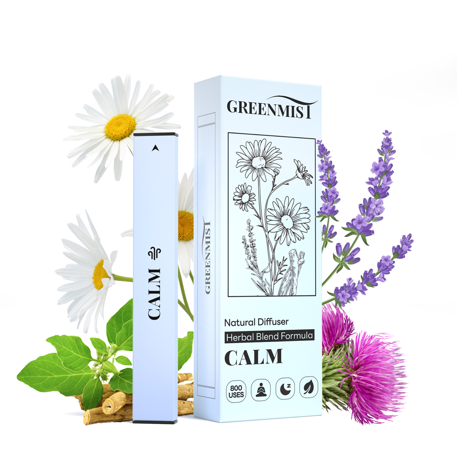 Blue Diffuser Calm - Nicotine-Free Herbal Diffuser for Relaxation