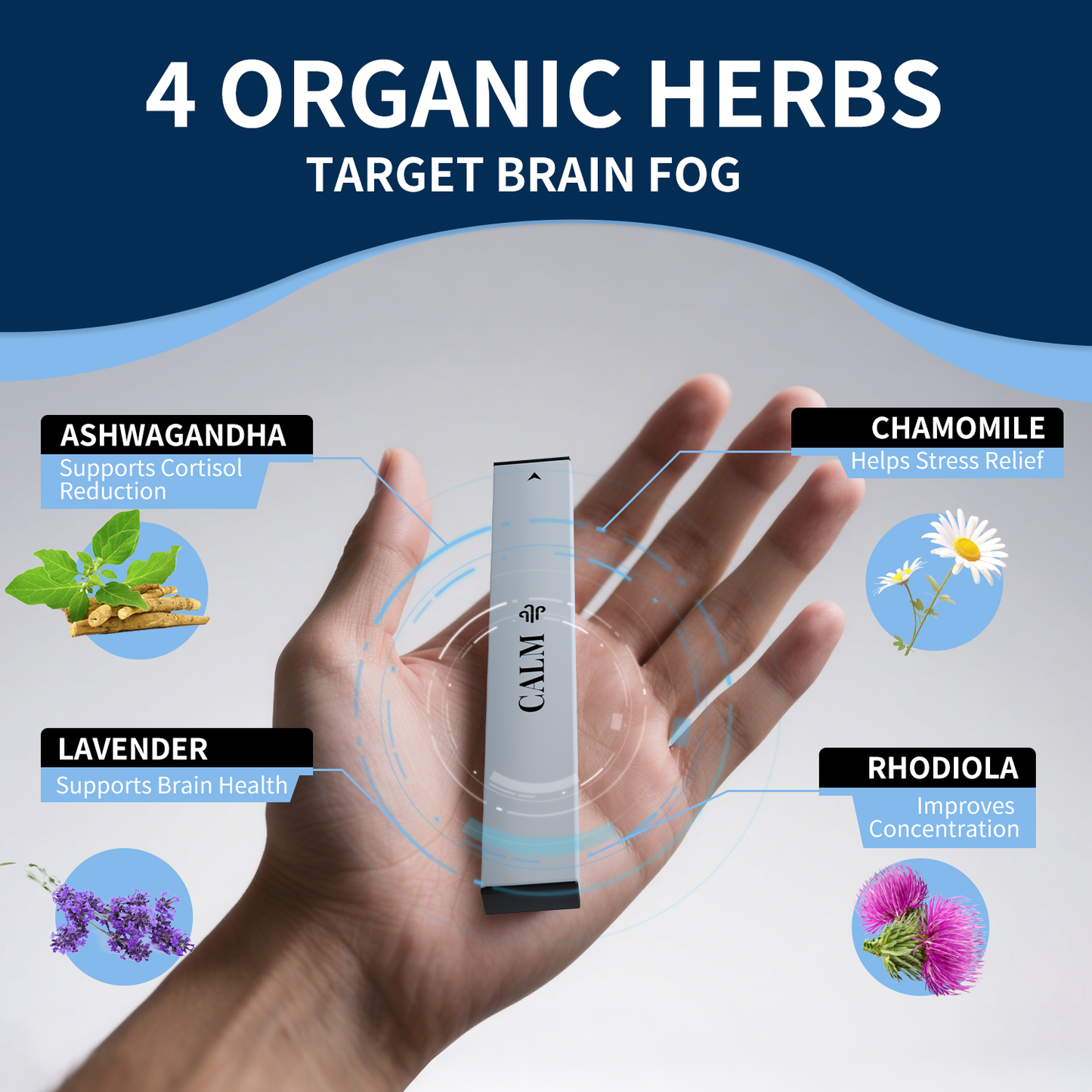 Blue Diffuser Calm - Nicotine-Free Herbal Diffuser for Relaxation